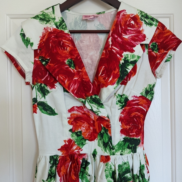 Pinup Couture floral midi dress - Picture 6 of 12